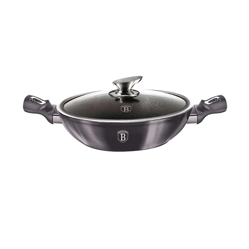 Wok Con Tapa De 30 Cm