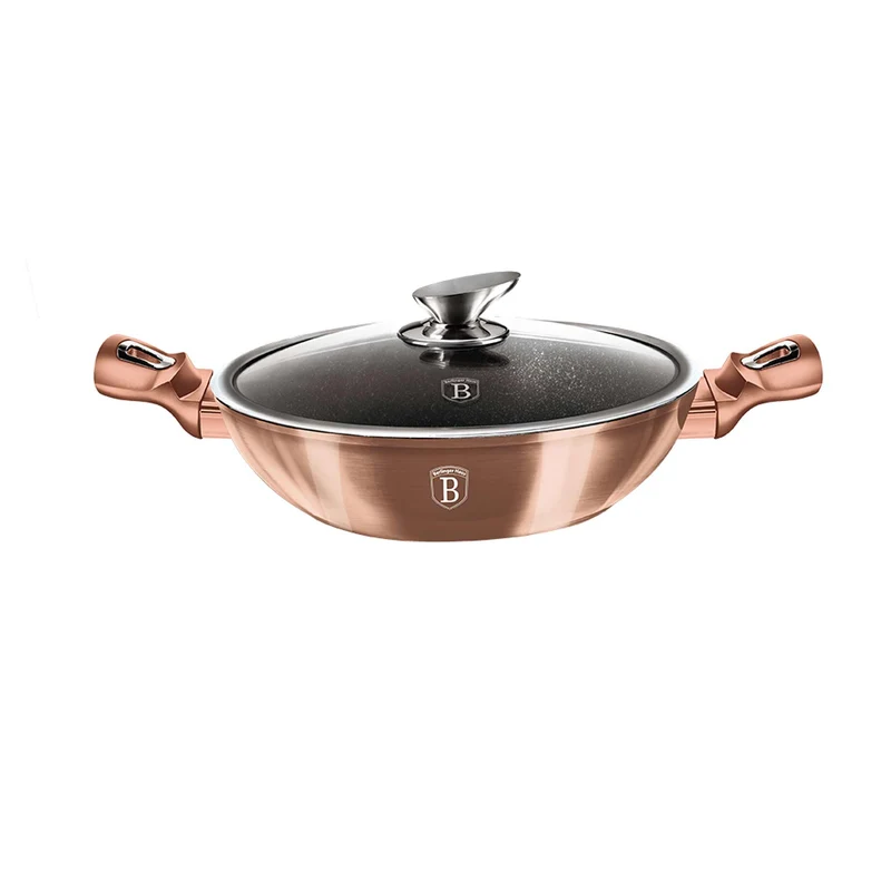 Wok Con Tapa De 30 Cm