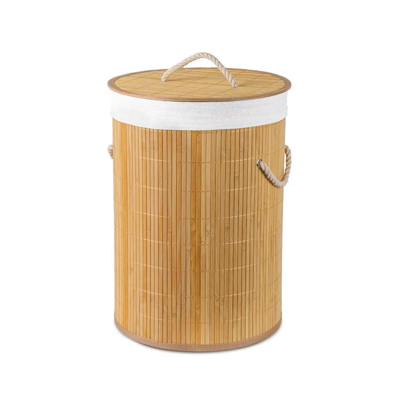Cesta Redonda De Bambú