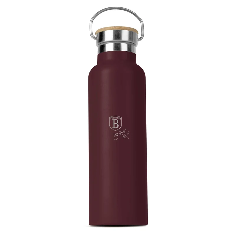Termo Con Tapa De Bambú De 0,6 L