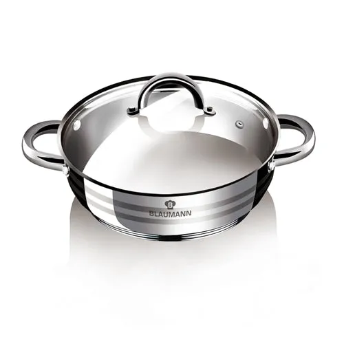 Olla Poco Profunda Con Tapa De 22 Cm