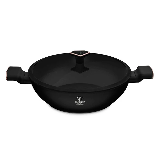 Wok Con Tapa De 30 Cm