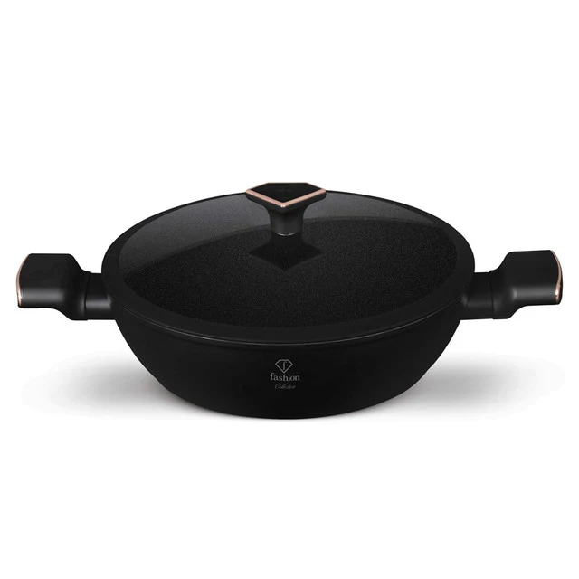 Olla Poco Profunda Con Tapa De 28 Cm