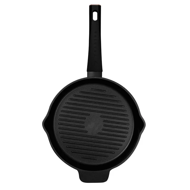 Sartén Redonda Para Parrilla Con 2 Bocas De 26 Cm