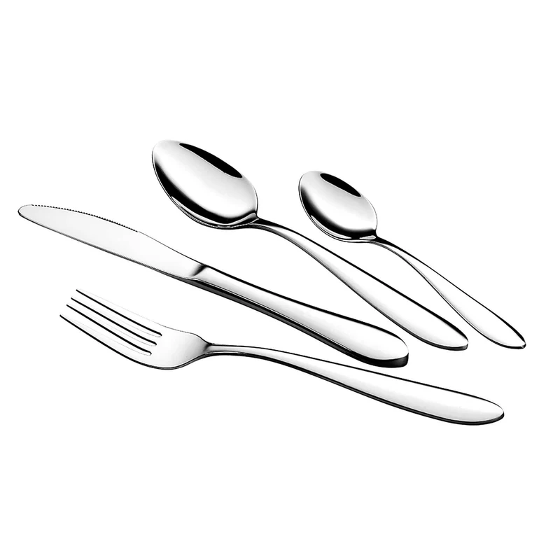 Set De Cubiertos De 24 Piezas Con Espejo