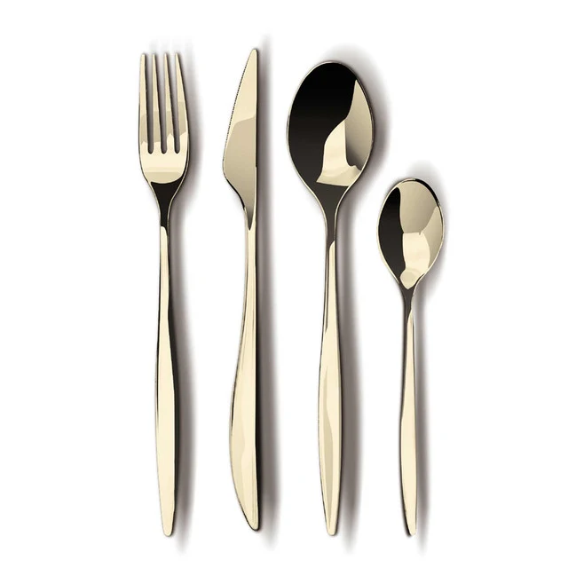 Set De Cubiertos De 24 Piezas Con Espejo