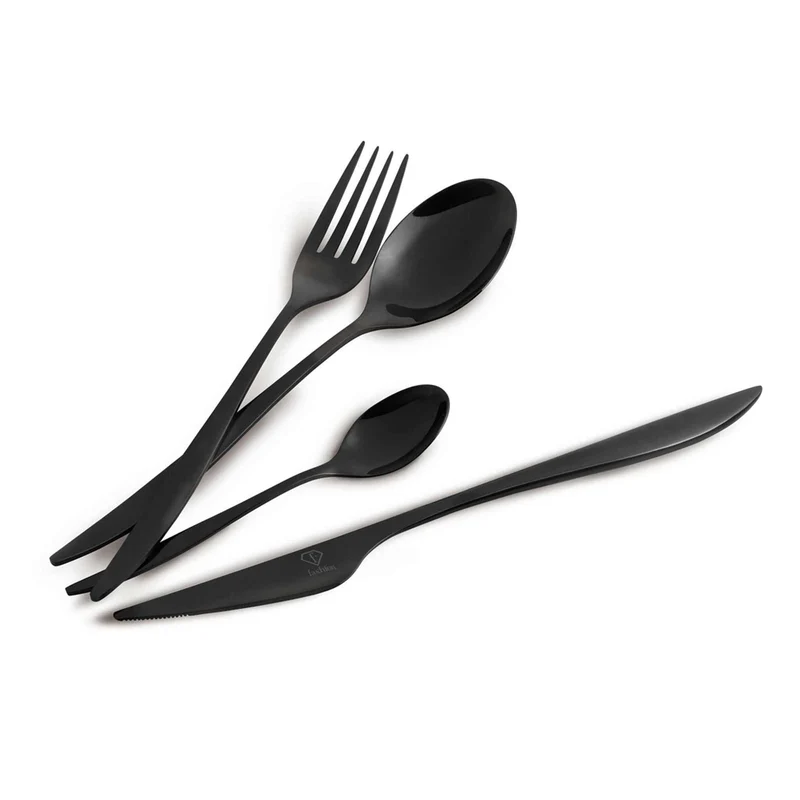 Set De Cubiertos De 24 Piezas Con Espejo