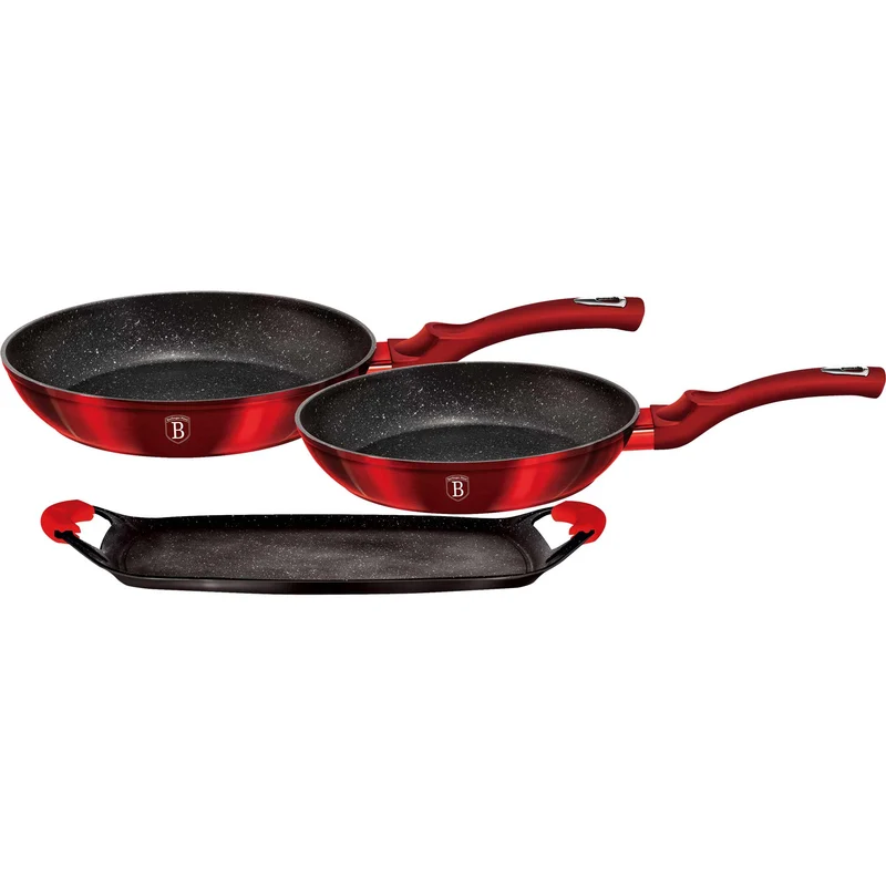 Set De Sartén/Placa Para Parrilla 3+2 Piezas