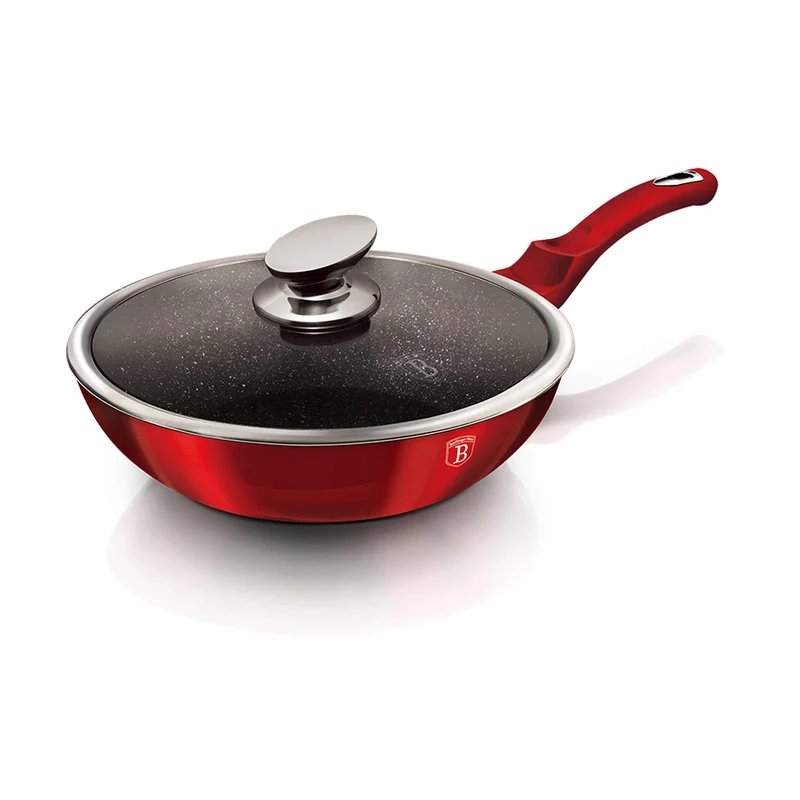 Wok Con Tapa De 28 Cm