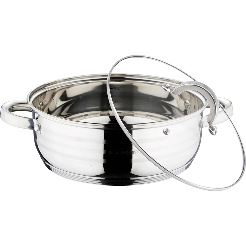 Olla Poco Profunda Con Tapa De 26 Cm