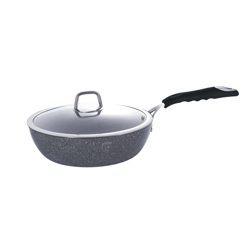 Sartén Honda Con Tapa De 24 Cm