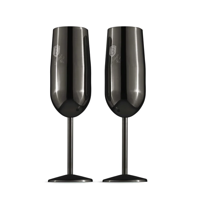 Set De 2 Copas De Champán De Metal