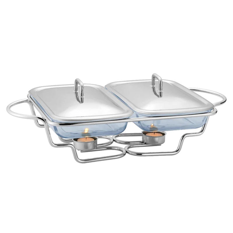 Calentador De Alimentos Rectangular 2X1,5L