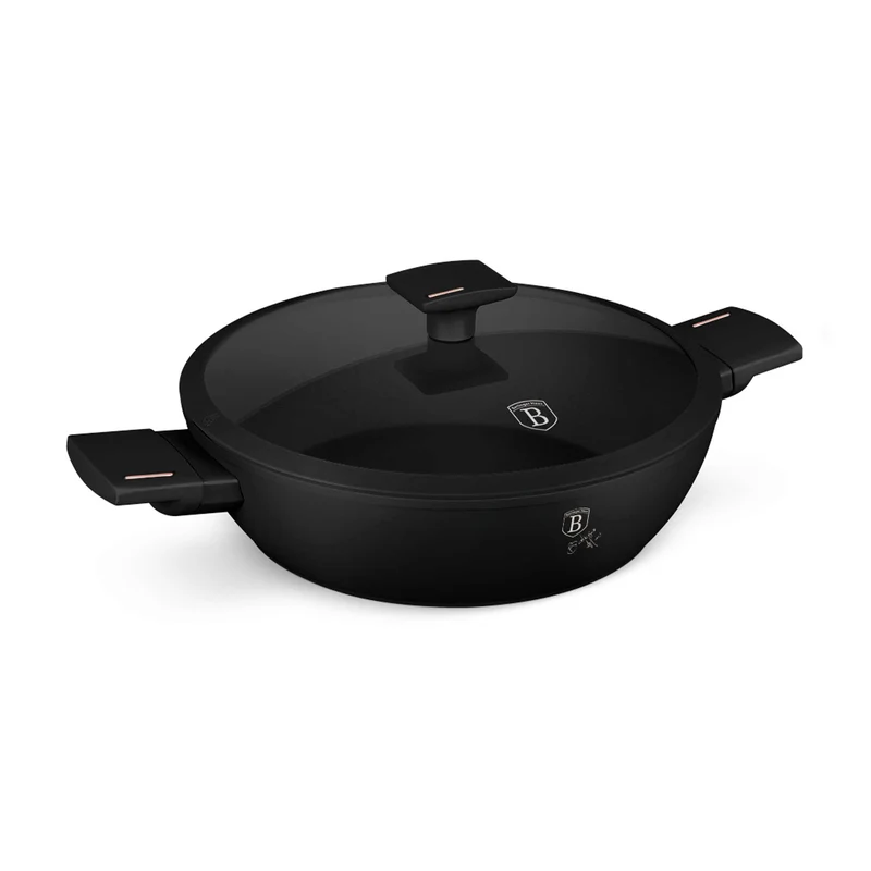 Olla Poco Profunda Con Tapa De 28 Cm