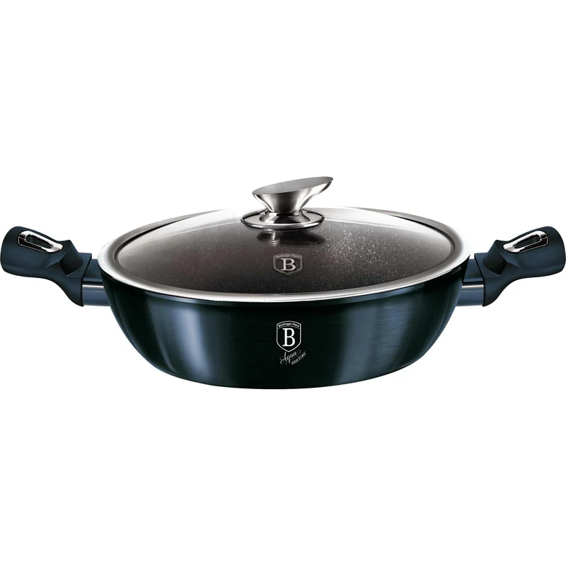 Olla Poco Profunda Con Tapa De 28 Cm