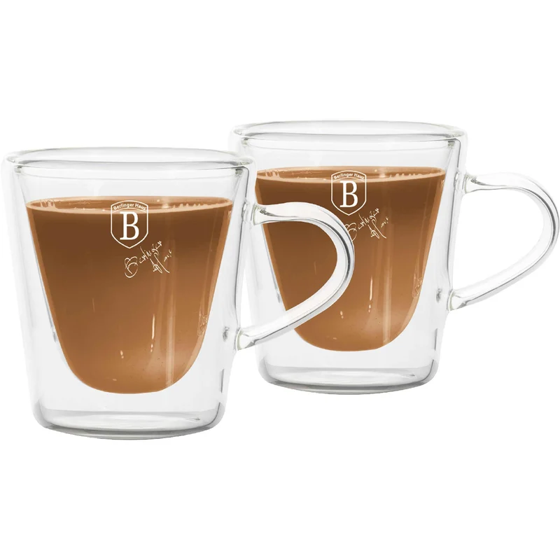 Set De 2 Tazas De Espresso De Vidrio