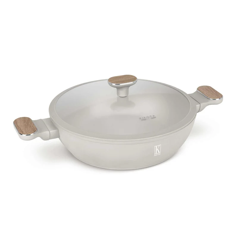 Olla Poco Profunda Con Tapa De 28 Cm