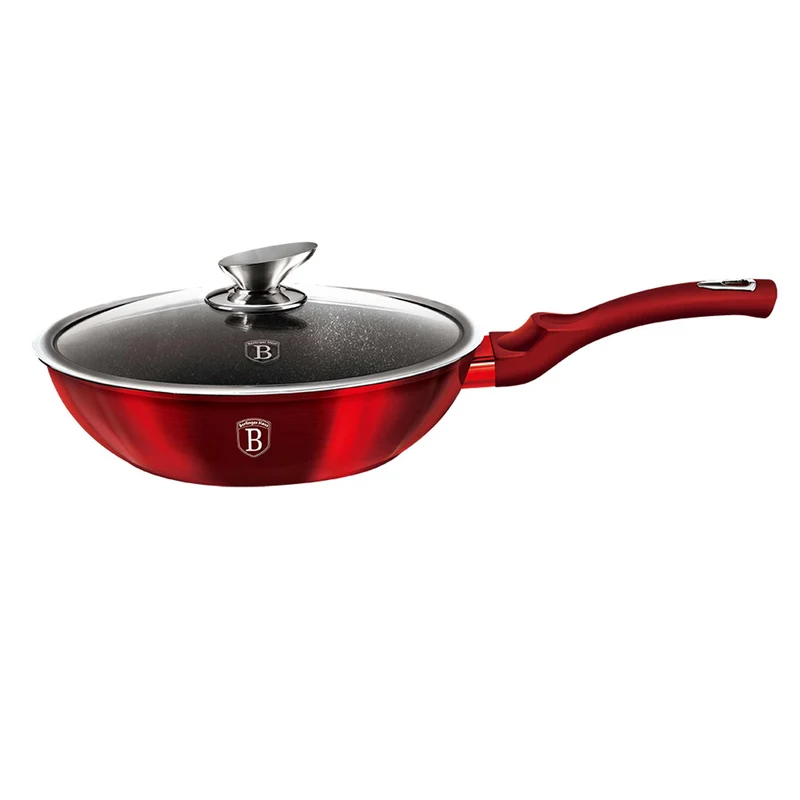 Wok Con Tapa De 28 Cm
