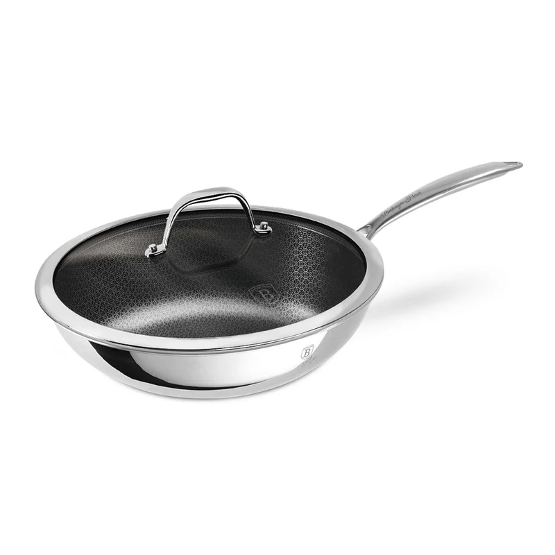 Wok Con Tapa De 28 Cm