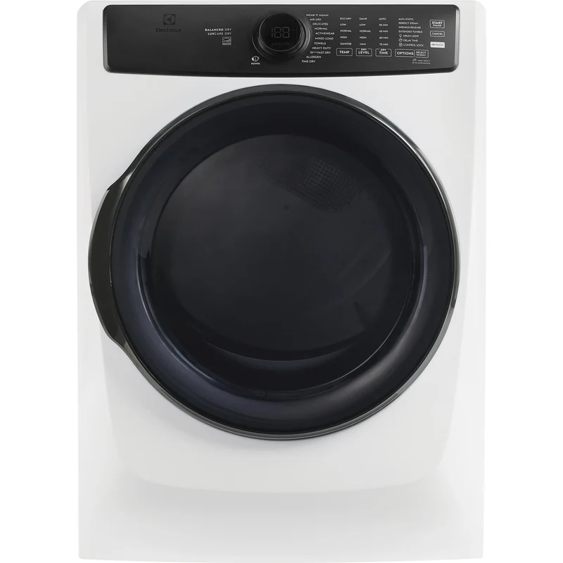 Electrolux Sécheuse électrique Perfect Steam™ de capacité 8.0 pi cu avec Balanced Dry™ ELFG7738MW