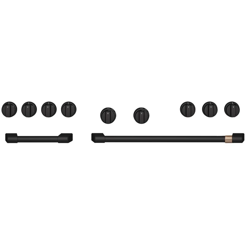 Café Ensemble de poignée et de bouton - noir mat CXPR8HKPTFB