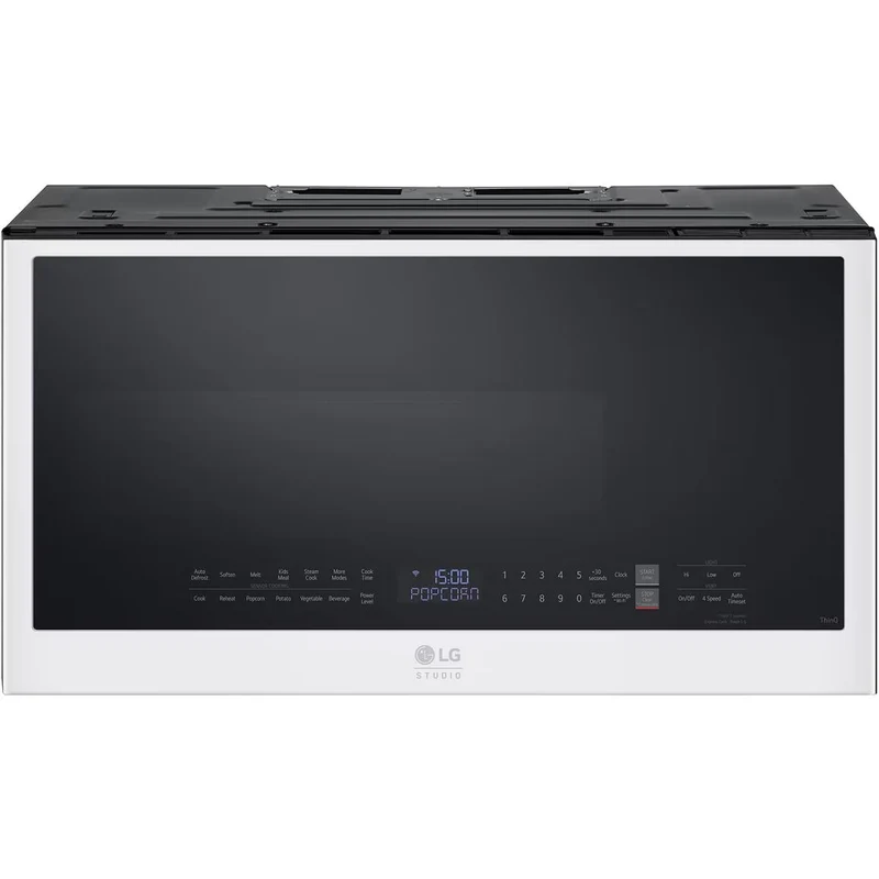 LG STUDIO Four à micro-ondes à hotte intégrée de 2,0 pi. cu. avec ThinQ MVES2033N