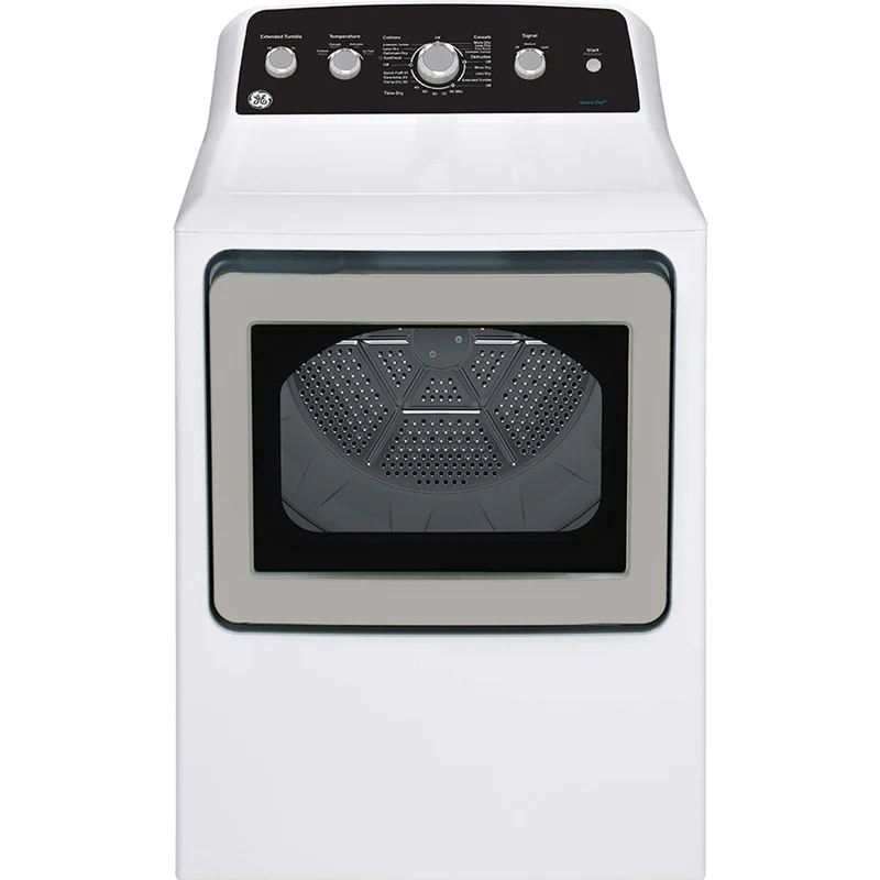 GE Sécheuse à gaz de 7,2 pi. cu. avec cycle SaniFresh GTD49GBMRWS