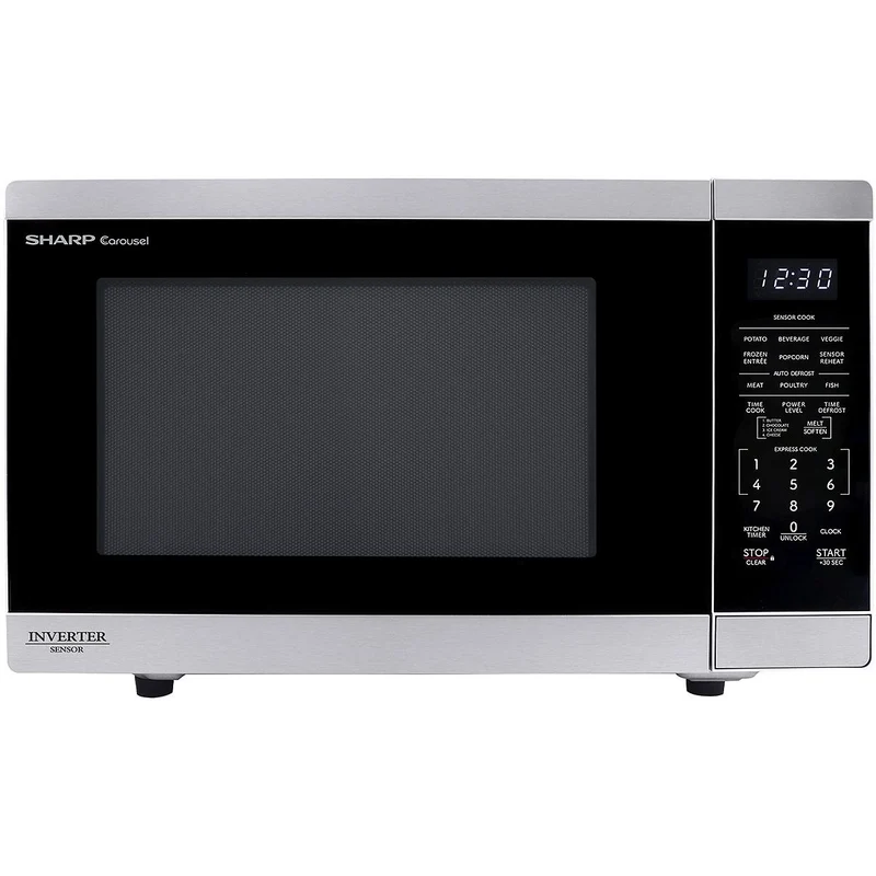 Sharp Four à micro-ondes de comptoir de 21.8 pouces, 1,6 pi. cu. SMC1664KSC
