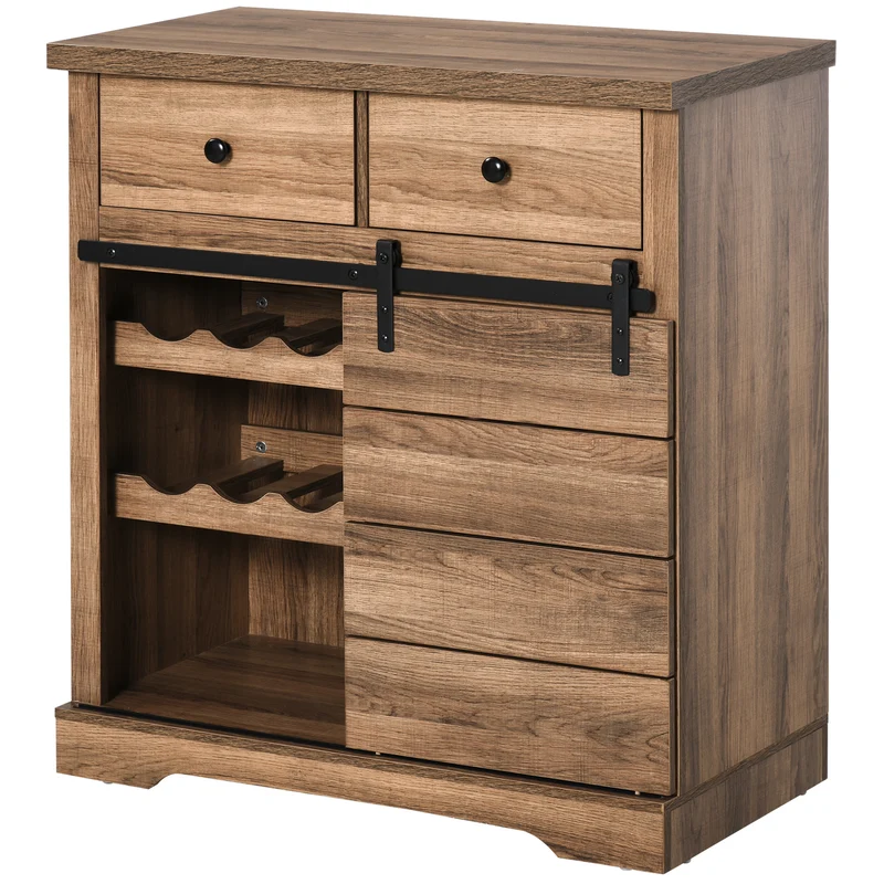 Buffet de cuisine Easycomfort style industriel, meuble de rangement pour salle à manger, commode vintage pour salon 80 x 39 x 86 cm