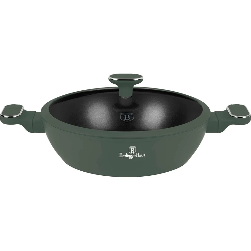 Olla Poco Profunda Con Tapa De 28 Cm