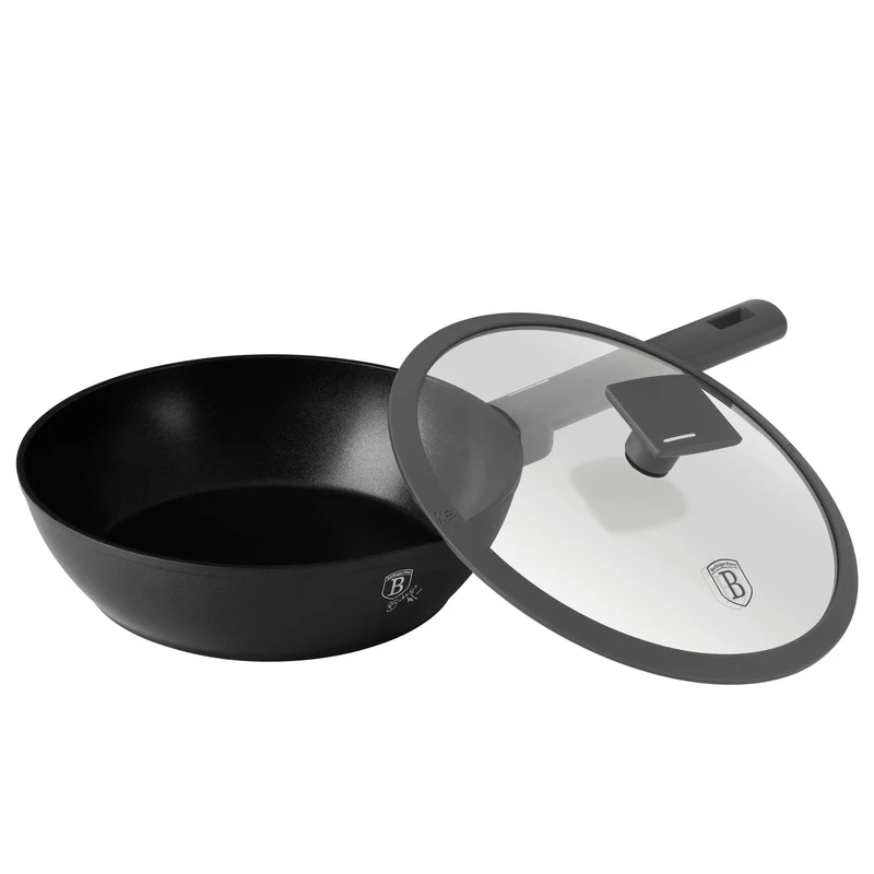 Sartén Honda Con Tapa De 24 Cm