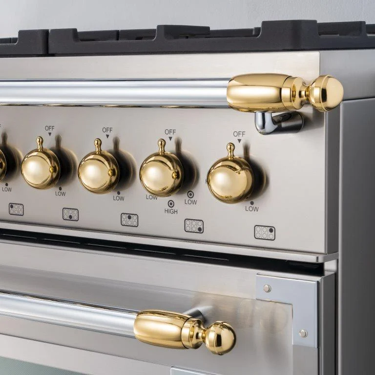Bertazzoni Ensemble de décorations dorées pour la cuisinière et la hotte DSHERTKHGO