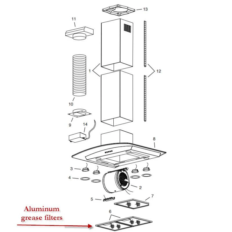 Broan Accessoires de ventilation Filtres S97018029
