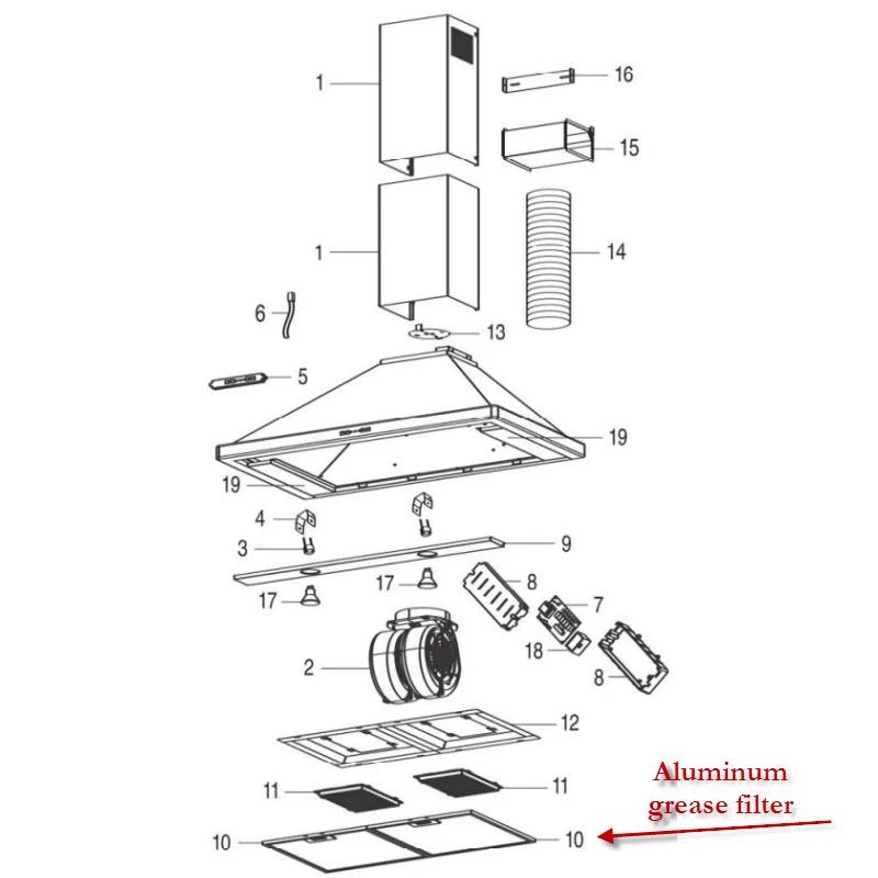 Broan Accessoires de ventilation Filtres S99010368