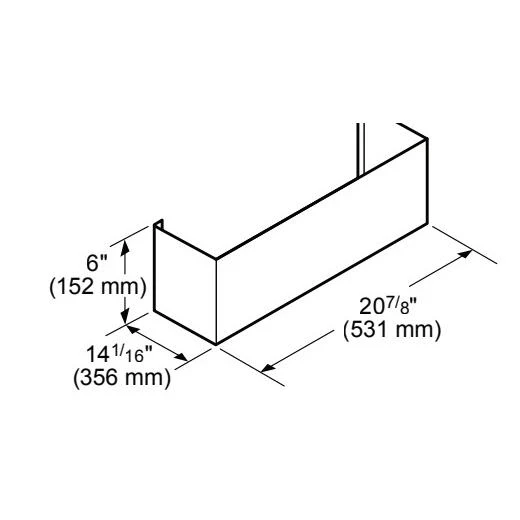 Thermador Accessoires de ventilation Kits Cache-conduit CHMHP366W