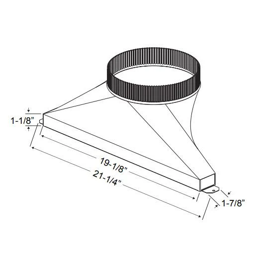 Zephyr Accessoires de ventilation Transitions AK00070