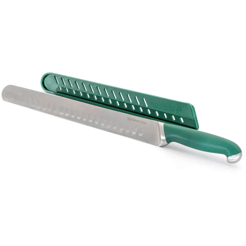 Big Green Egg Couteau à trancher de 12 pouces avec couvercle de protection 128805