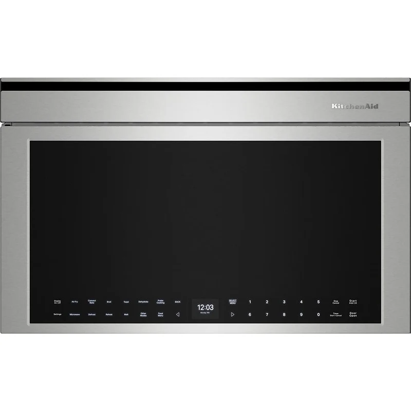 KitchenAid Four à micro-ondes encastré de 30 pouces, 1,1 pi. cu. avec mode friteuse à air YKMBT730SPS