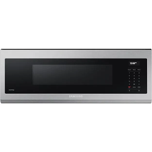 Samsung Four à micro-ondes à hotte intégrée de 30 po., 1.1 pi.cu. avec connectivité Wi-Fi ME11A7710DS/AC