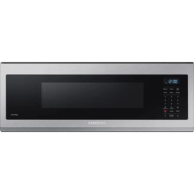 Samsung Four à micro-ondes à hotte intégrée de 30 po., 1.1 pi.cu. avec connectivité Wi-Fi ME11A7510DS/AC
