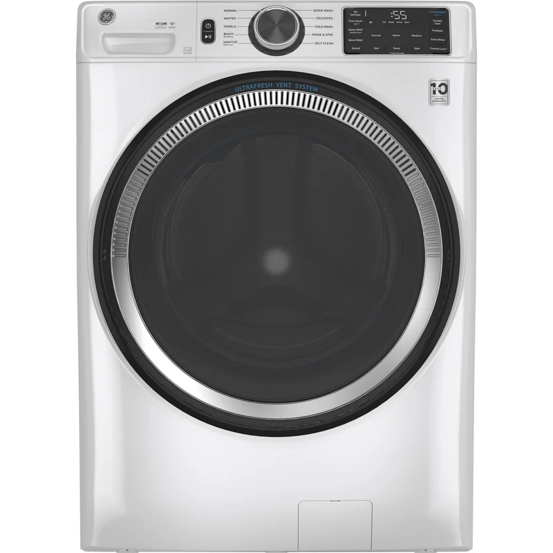 GE Laveuse à chargement frontal de 5.5 pi.cu. avec connexion Wi-Fi GFW550SMNWW