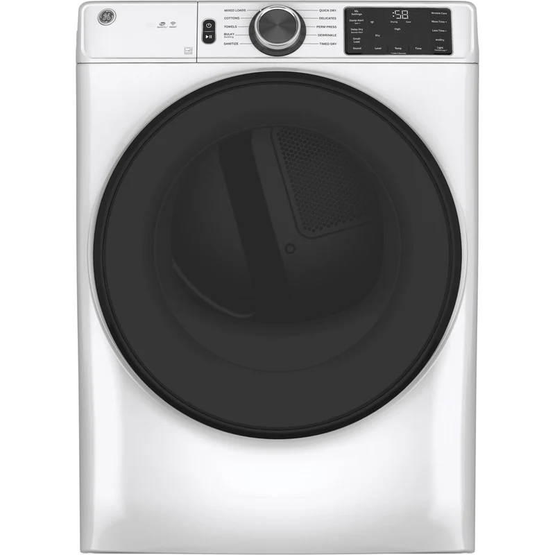 GE Sécheuse électrique de 7,8 pi cu avec WiFi intégéré GFD55ESMNWW