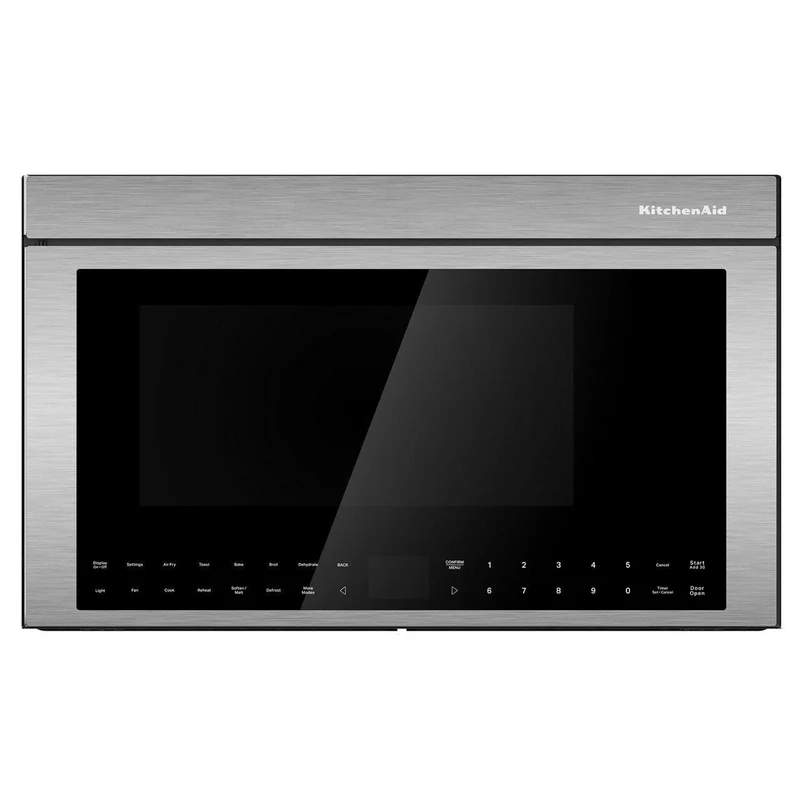 KitchenAid Four à micro-ondes à hotte intégrée de 30 pouces, 1,1 pi. cu. avec technologie Air Fry YKMMF530PPS