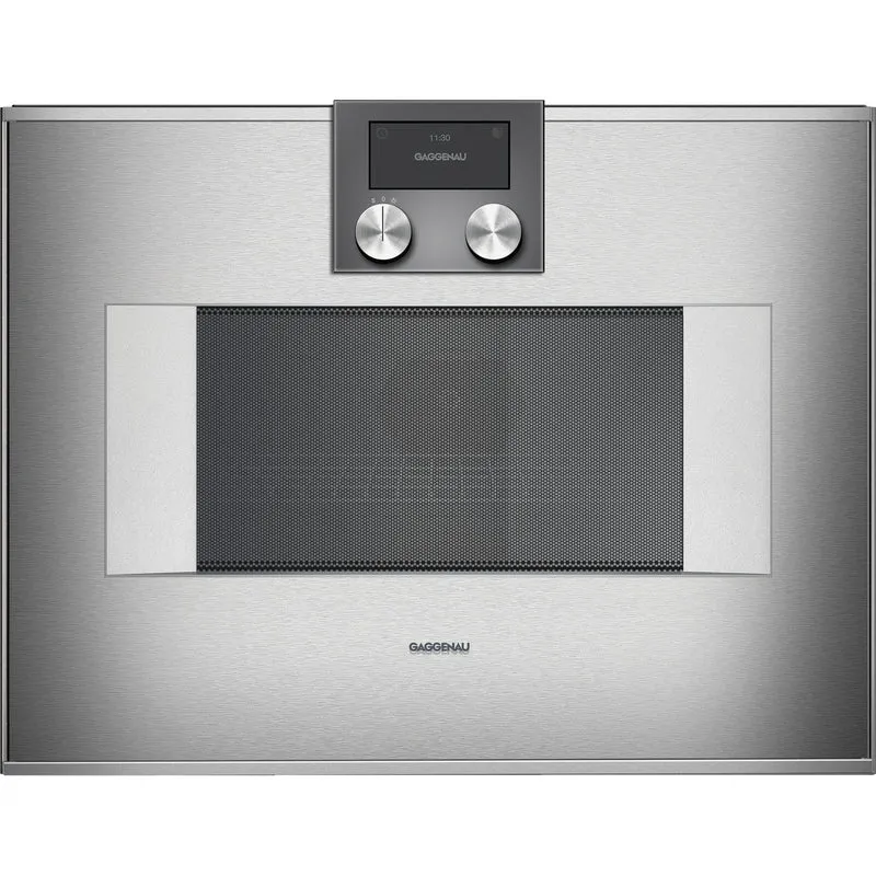 Gaggenau Four à micro-ondes encastrable combiné de 24 po., 1,3 pi.cu. avec charnière de porte à gauche BM 451 710
