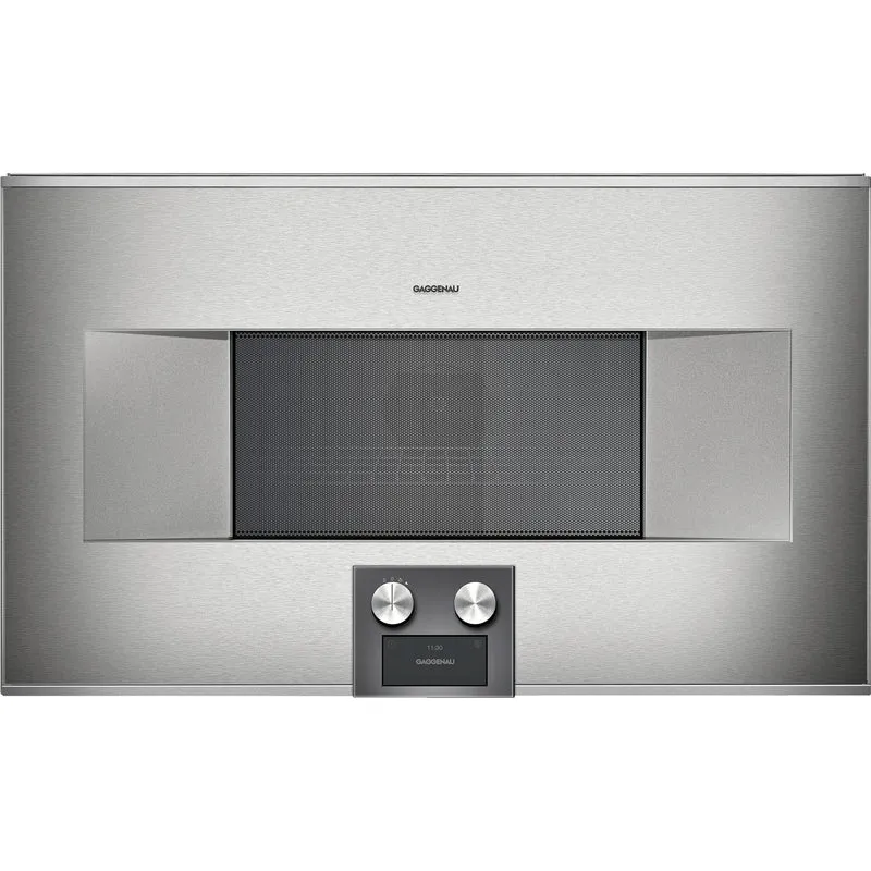 Gaggenau Four combiné micro-ondes encastrable de 30 po., 1,3 pi.cu. avec charnière de porte droite BM 484 710