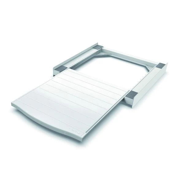 Kit Sovrapposizione Lavatrice Asciugatrice Meliconi Torre Smart L60 con Ripiano Estraibile Universale 60 cm Bianco