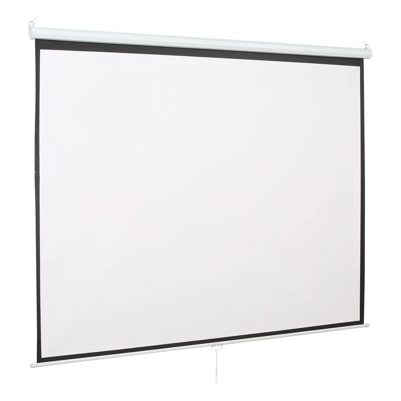 Écran de projection Easycomfort 120", format 16:9/4:3, hauteur réglable, 251,8 x 8,6 x 7 cm, noir et blanc