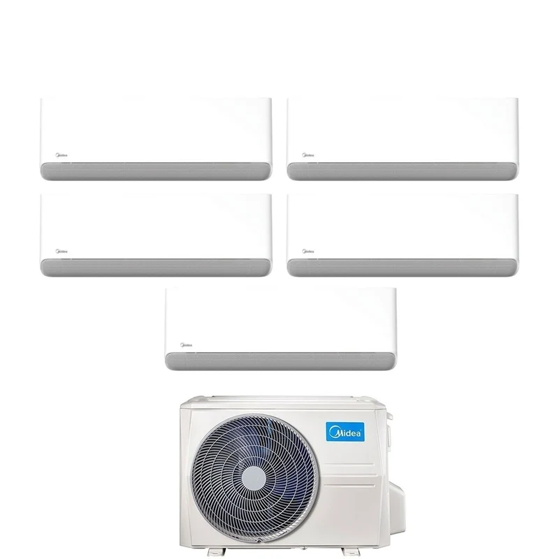 Climatiseur penta-split Midea Breezeless E 9+9+9+9+12 Penta avec Wi-Fi intégré M5OE-42HFN8-Q R-32