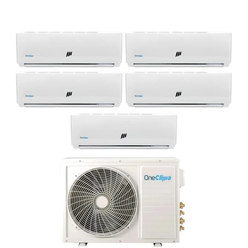Climatiseur OneClima Penta Split Inverter PRO série 9+9+12+12+12 avec MLT42x5/Y24 R-32 Wi-Fi en option 9000+9000+12000+12000+12000