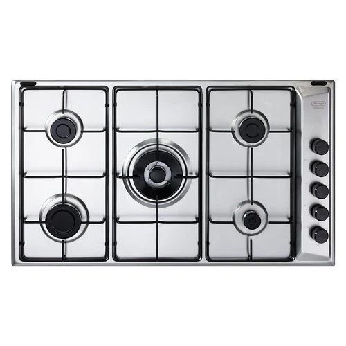 Plaque de cuisson à gaz 5 brûleurs De Longhi FAMILY Fla 59 Dd (L86 x P50) en acier inoxydable